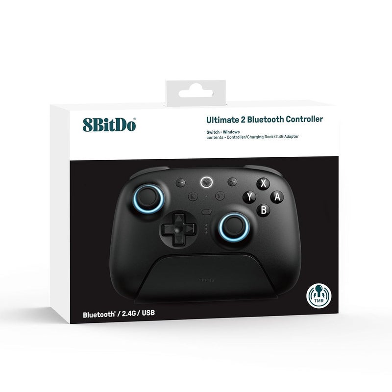 8Bitdo Ultimate 2 Bluetooth Controller for Switch/Switch 2 & Windows PC, Switch Pro Controller with TMR Joysticks, Switchable Hall Effect/Tactile Triggers, Vibration and Motion Control - Black - Image 5